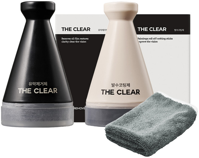 벤딕트 자동차 유막 제거 130ml + 발수 코팅 130ml 세트 더클리어, 1세트