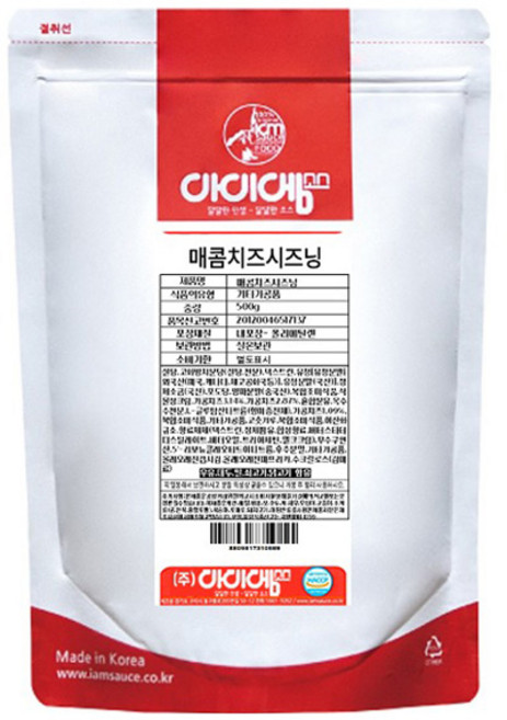 아이엠소스 매콤치즈 시즈닝, 1개, 500g