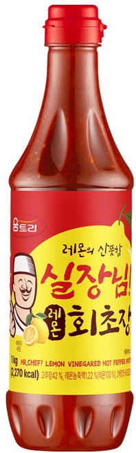 움트리 실장님 레몬 회초장, 1kg, 1개