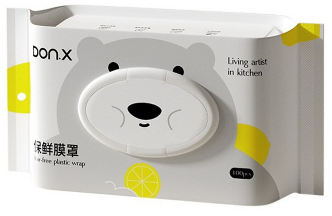 DON.X 咚西 翻蓋式防塵保鮮膜套 100條, 1套, 24cm