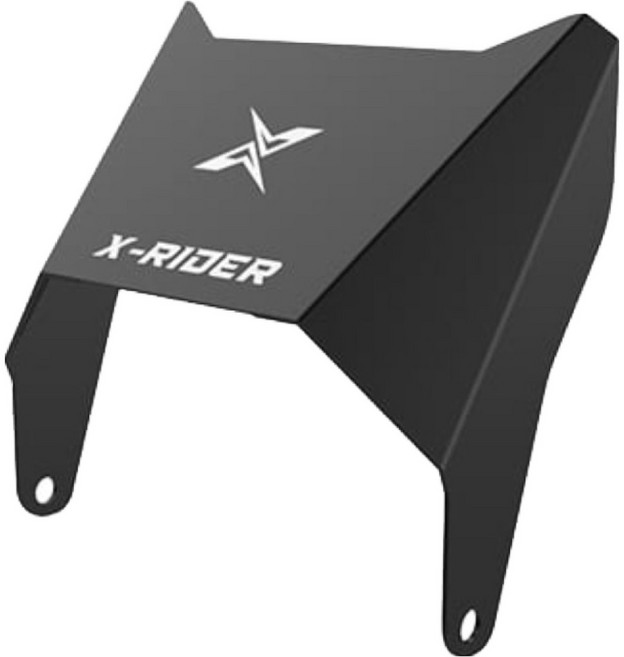 엑스라이더 X200맥스 / X100맥스 / X200듀오 / X200프로 전기자전거 윈드쉴드, 블랙, 1개