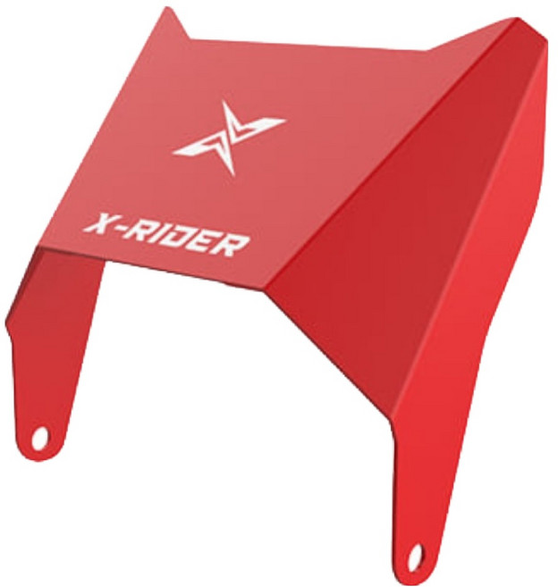 엑스라이더 X200맥스 / X100맥스 / X200듀오 / X200프로 전기자전거 윈드쉴드, 레드, 1개