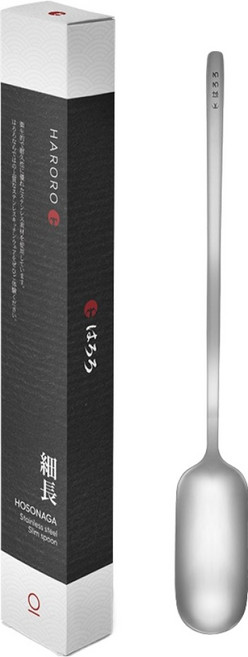 하로로 호소나가 잼 와사비 스텐304 슬림스푼, 혼합색상, 1개