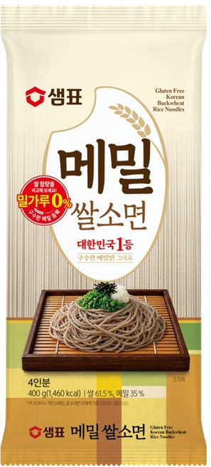 샘표 메밀 쌀소면, 400g, 1개