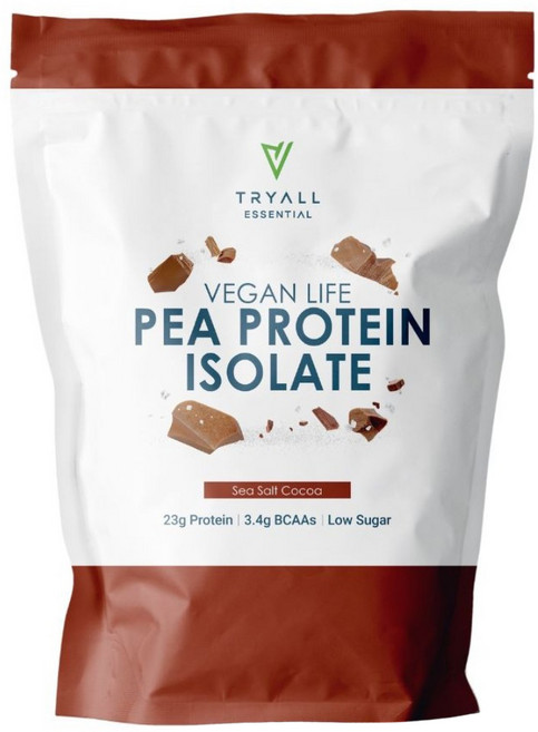 TRYALL Essential 分離豌豆蛋白飲 海鹽可可風味, 1kg, 1個