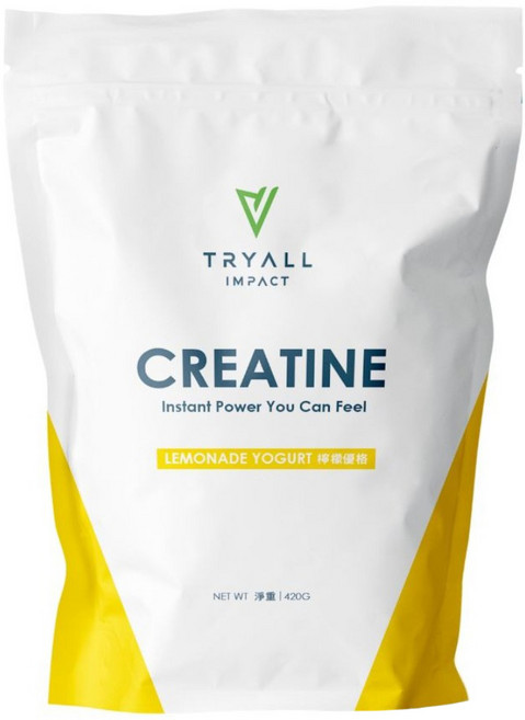 TRYALL iCreatine 肌酸 檸檬優格風味, 420g, 1個