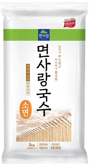 면사랑 국수 소면, 3kg, 1개