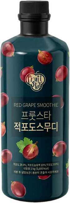 프룻스타 적포도 스무디, 1개, 2kg