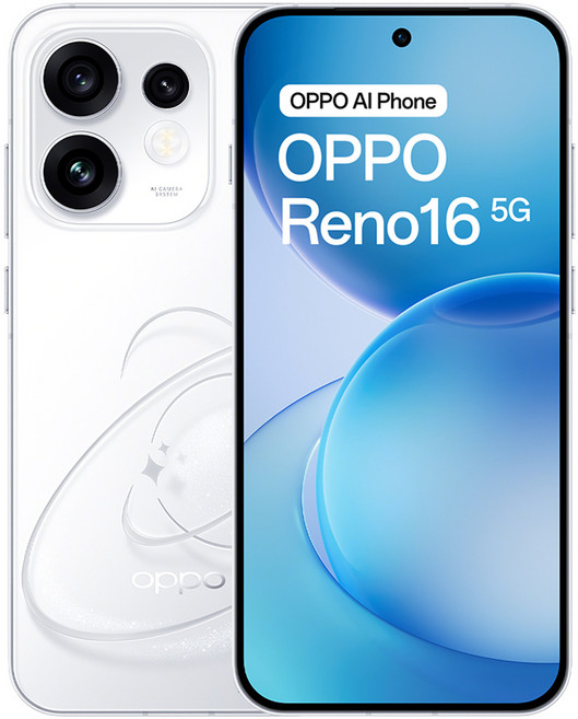 OPPO Reno16 5G 12GB, 幻白星球, 256GB