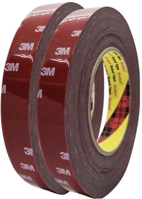 3M Scotch 大容量壓克力泡棉雙面膠帶 灰色 20mm x 11m, 2個