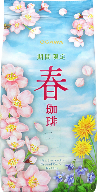 OGAWA 小川珈琲 春咖啡粉, 140g, 1個