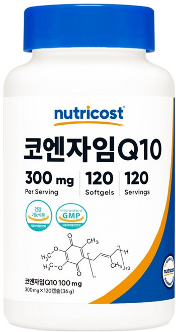 뉴트리코스트 코엔자임 Q10 100mg 소프트젤 36g, 1개, 120정