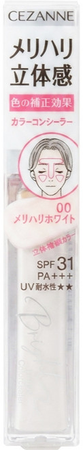 CEZANNE 透亮遮瑕膏 9g SPF31 PA+++, 00 明亮白, 1個