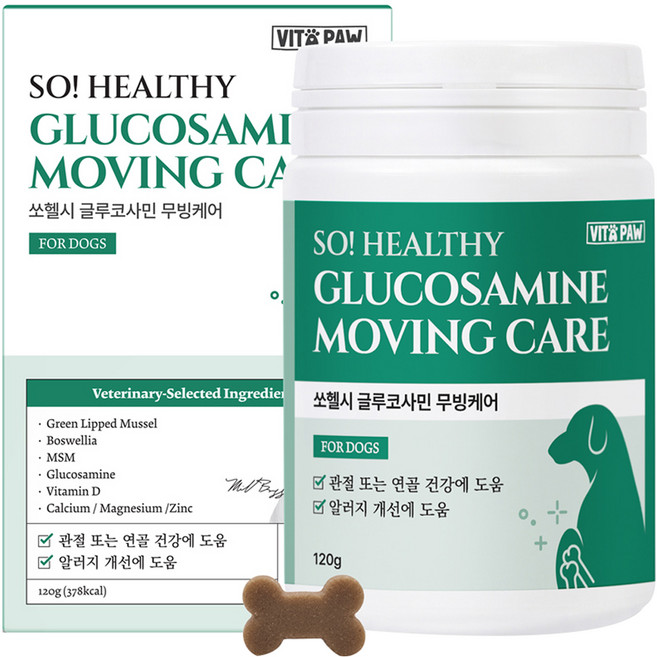 비타파우 강아지 쏘헬시 글루코사민 영양제, 1개, 관절, 120g