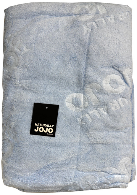 NATURALLY JOJO 超柔加大萬用毯, 淺藍色, 1個