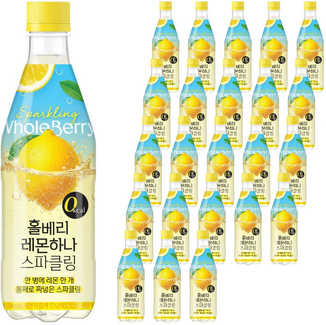 홀베리 레몬하나 스파클링, 24개, 500ml