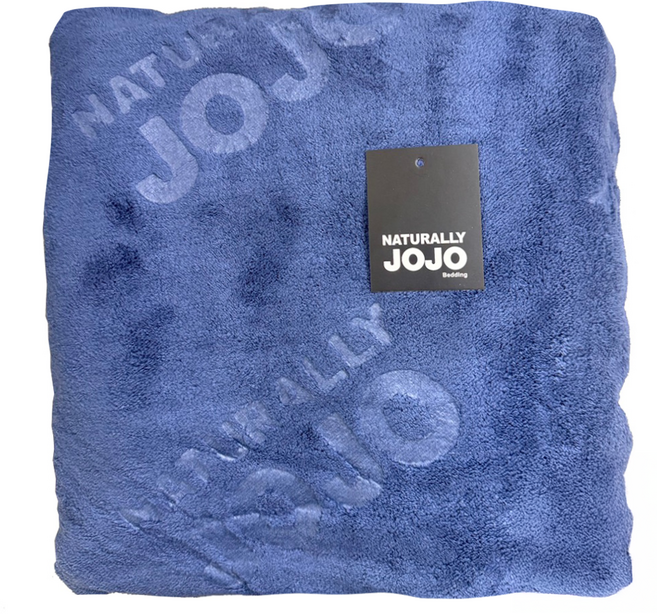 NATURALLY JOJO 超柔加大萬用毯, 深藍色, 1個