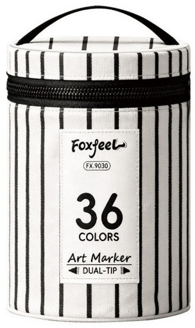 FoxfeeL 雙頭三角感馬克筆套組, 1套, 36個
