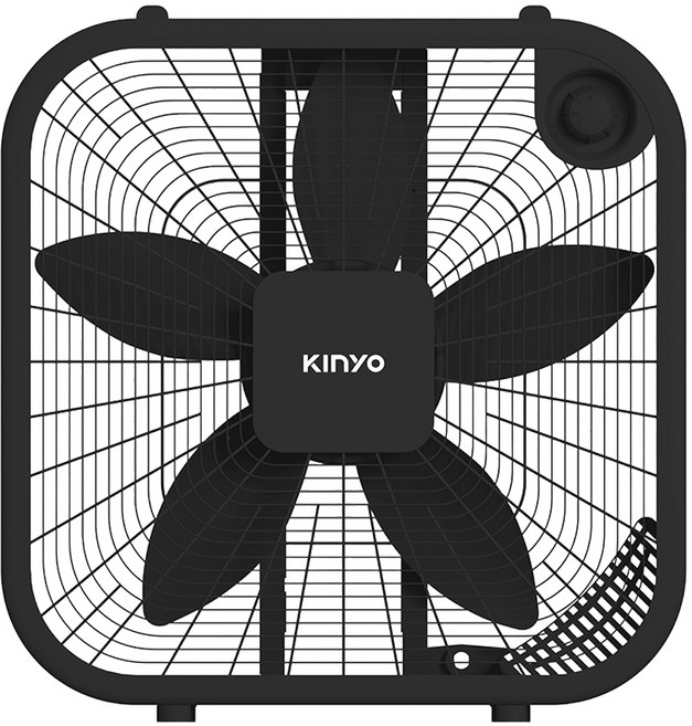 Kinyo 機械箱扇 20吋, 黑色, CCF-2100