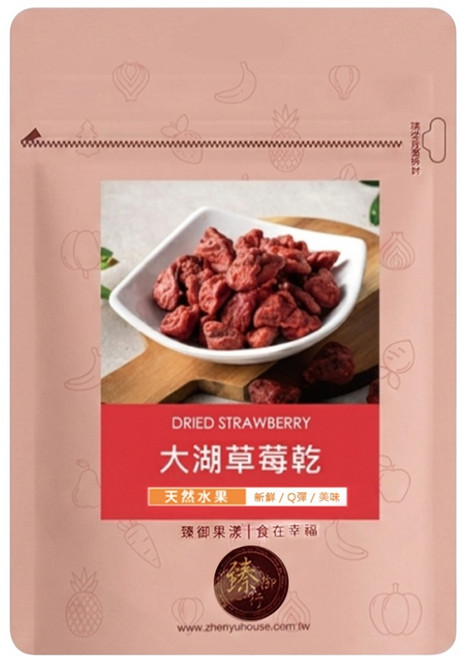 臻御行 大湖草莓乾, 1個, 100g