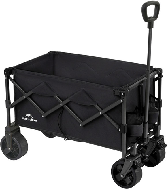Naturehike 挪客 輕盈折疊推車 100L, 墨黑色, 1個