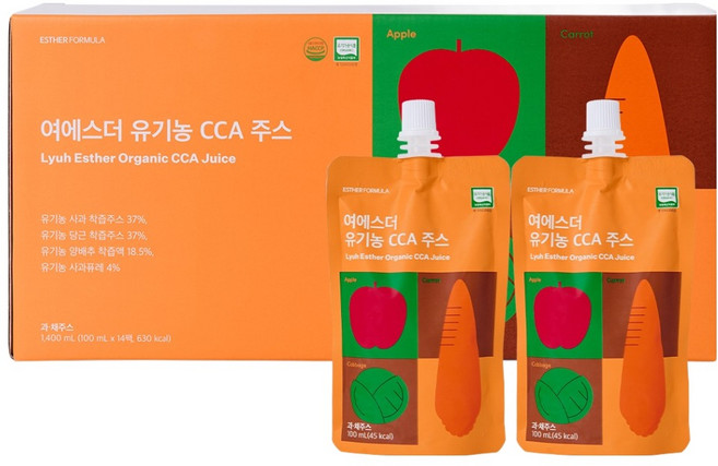 에스더포뮬러 여에스더 유기농 CCA 주스, 100ml, 14개