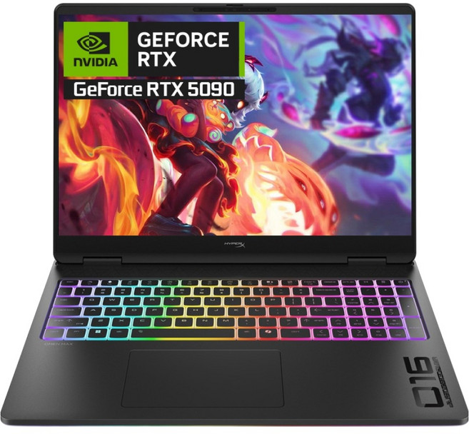 HP 2026 하이퍼엑스 오멘 맥스 16 코어 Ultra9 인텔 14세대 지포스 RTX 5090, Shadow Black, 16-ah1050TX, 1TB, 32GB, WIN11 Pro