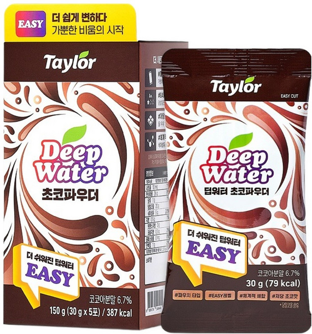 테일러 딥워터 초코파우더, 30g, 1개, 5개입