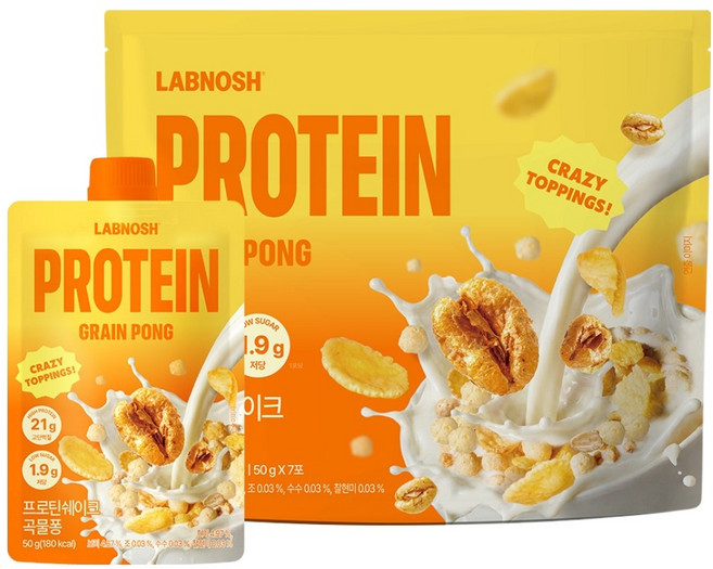 Labnosh 高蛋白奶昔 酥香米香口味, 50g, 7個
