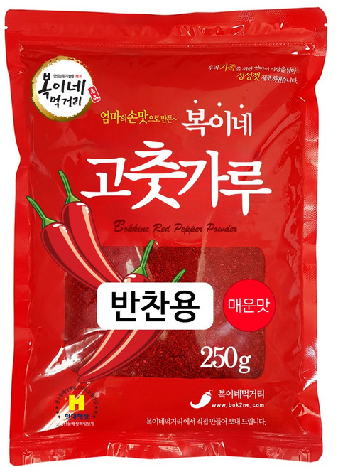 복이네먹거리 고춧가루 매운맛 반찬용 일반, 250g, 1개