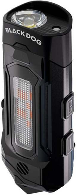 BLACK DOG 黑狗 掠影戰術手電筒 磁吸 迷你 EDC 多功能 黑色 1個