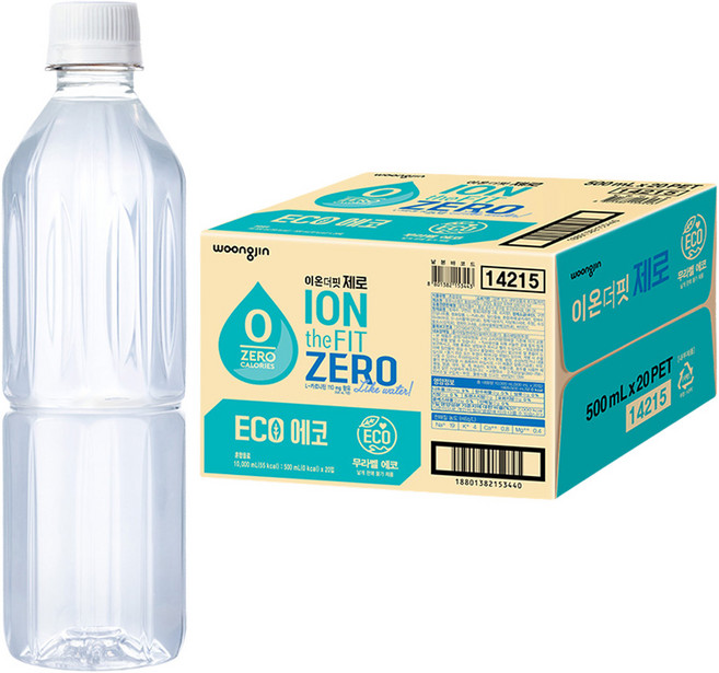 이온더핏 제로 무라벨, 20개, 500ml
