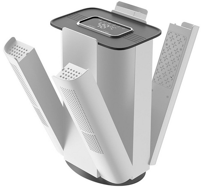 Seekis 可折疊四支架智能定時速熱烘鞋器 110V, 白色, 單一商品