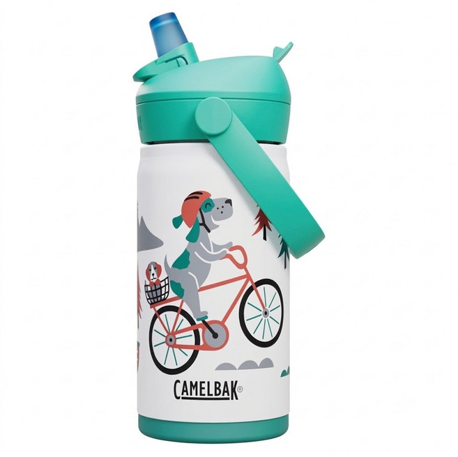 CAMELBAK Flip Straw 350ml 兒童咬嘴吸管不鏽鋼保冰保溫瓶 單車狗狗 1個