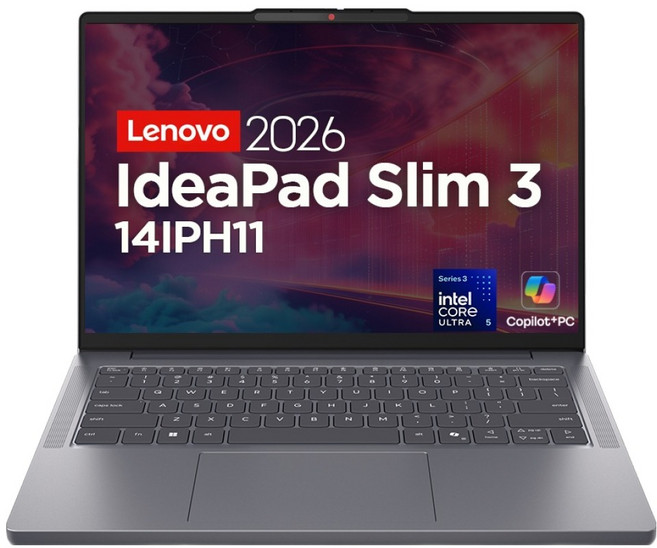 레노버 2026 아이디어패드 슬림 3 14IPH11 코어Ultra5 인텔 14세대, Luna Grey, 83UQ005LKR, 512GB, 16GB, Free DOS