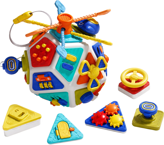 PLAYFUL TOYS 頑玩具 22合1忙碌球, 混和顏色, 1個