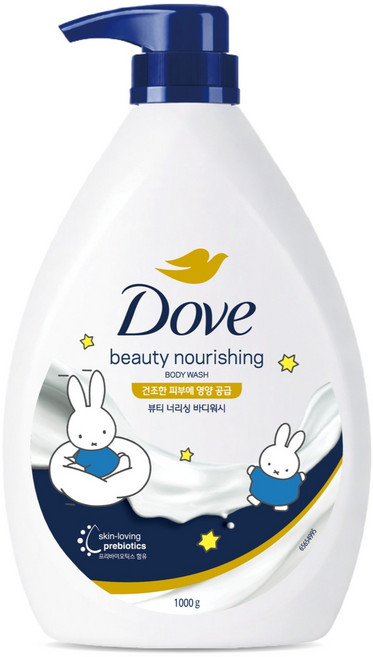 도브 Miffy 뷰티너리싱 바디워시, 1kg, 1개