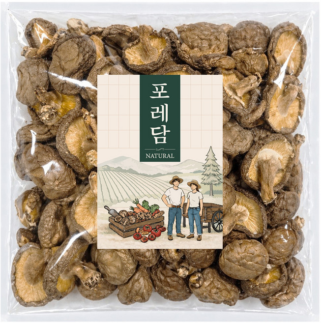 포레담 건 표고버섯 원형, 1개, 400g