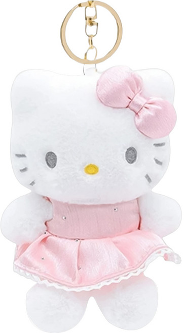 Hello Kitty 凱蒂貓 可愛玩偶吊飾, 晶鑽蝴蝶仙子款, 1個, 13cm
