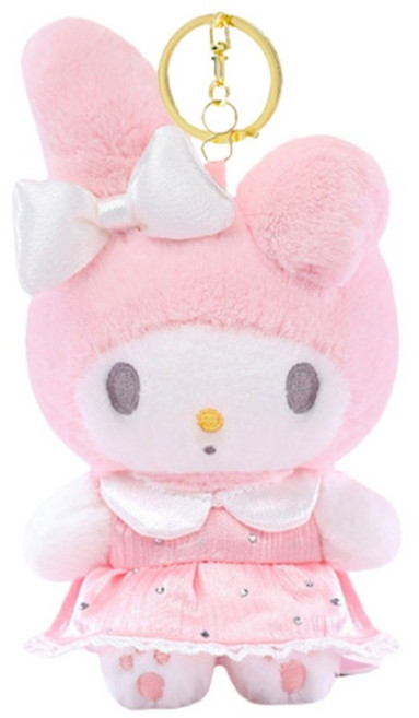 MY MELODY 美樂蒂 可愛玩偶吊飾, 晶鑽蝴蝶仙子款, 1個, 14cm