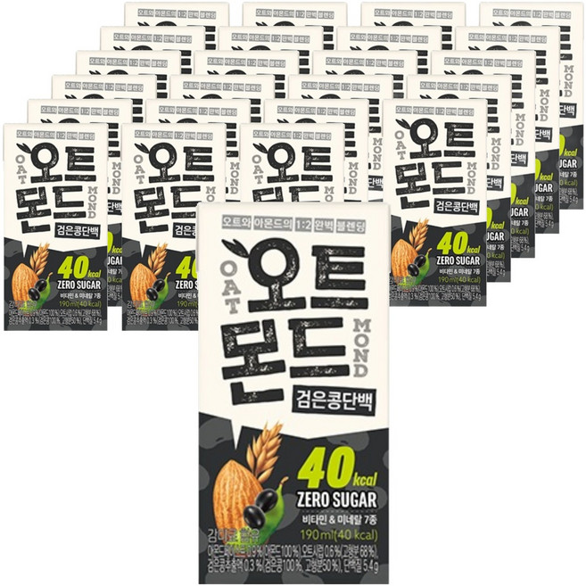 OAT MOND 黑豆蛋白, 190ml, 24個