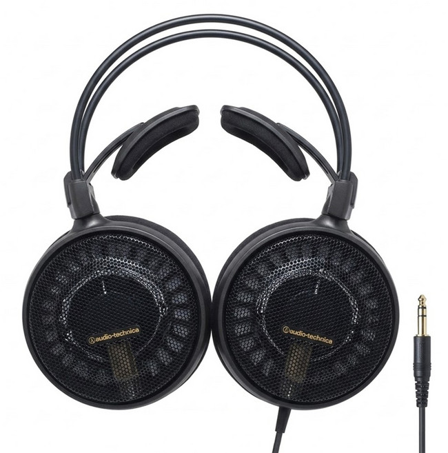 audio-technica 鐵三角 Air Dynamic 開放式動圈型耳機, 黑色, ATH-AD900X
