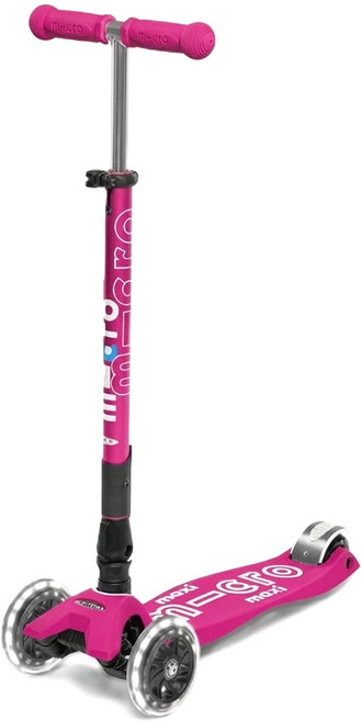 micro scooters Maxi DX 快速摺疊收納滑板車 LED, 金屬粉, 1個