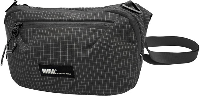 MAJOR MADE 立體格紋防潑水斜背包