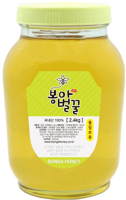 봉아 국내산 사양벌꿀, 2.4kg, 1개
