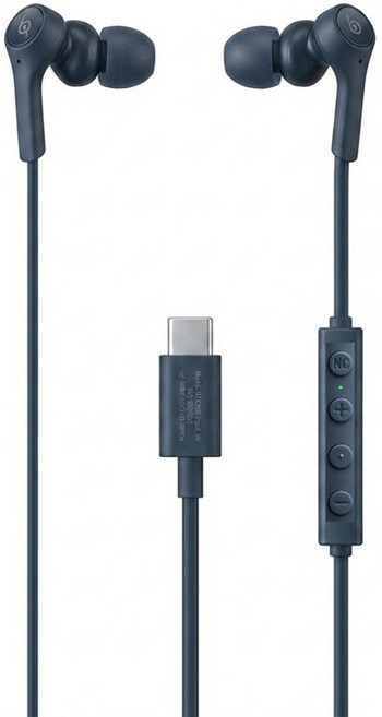 audio-technica 鐵三角 USB Type-C 耳塞式降噪耳機, 藍色, ATH-CKS330NC