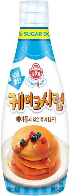 오뚜기 LIGHT&JOY 당을줄인 케이크시럽, 220g, 1개