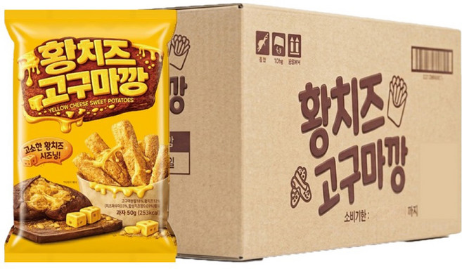 황치즈 고구마깡, 16개, 50g