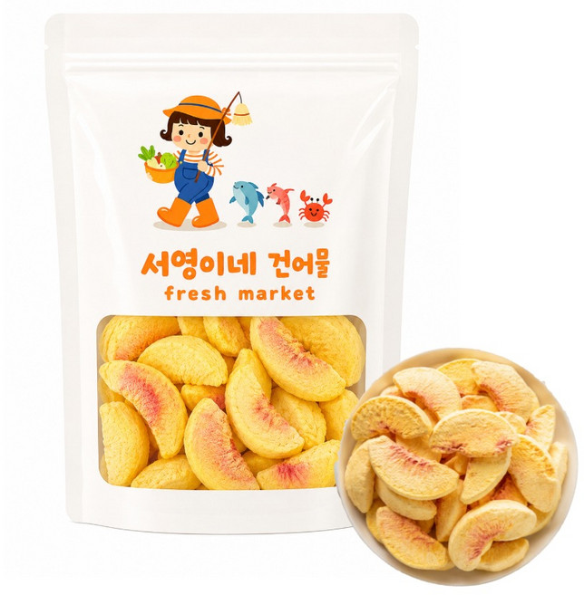 서건푸드 동결건조 복숭아, 100g, 1개