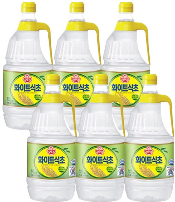 오뚜기 화이트식초, 6개, 1.8L